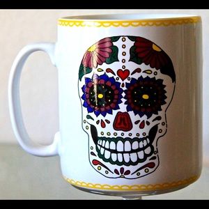 COVENTRY SUGAR SKULL JUMBO MUG YELLOW PORCEL…